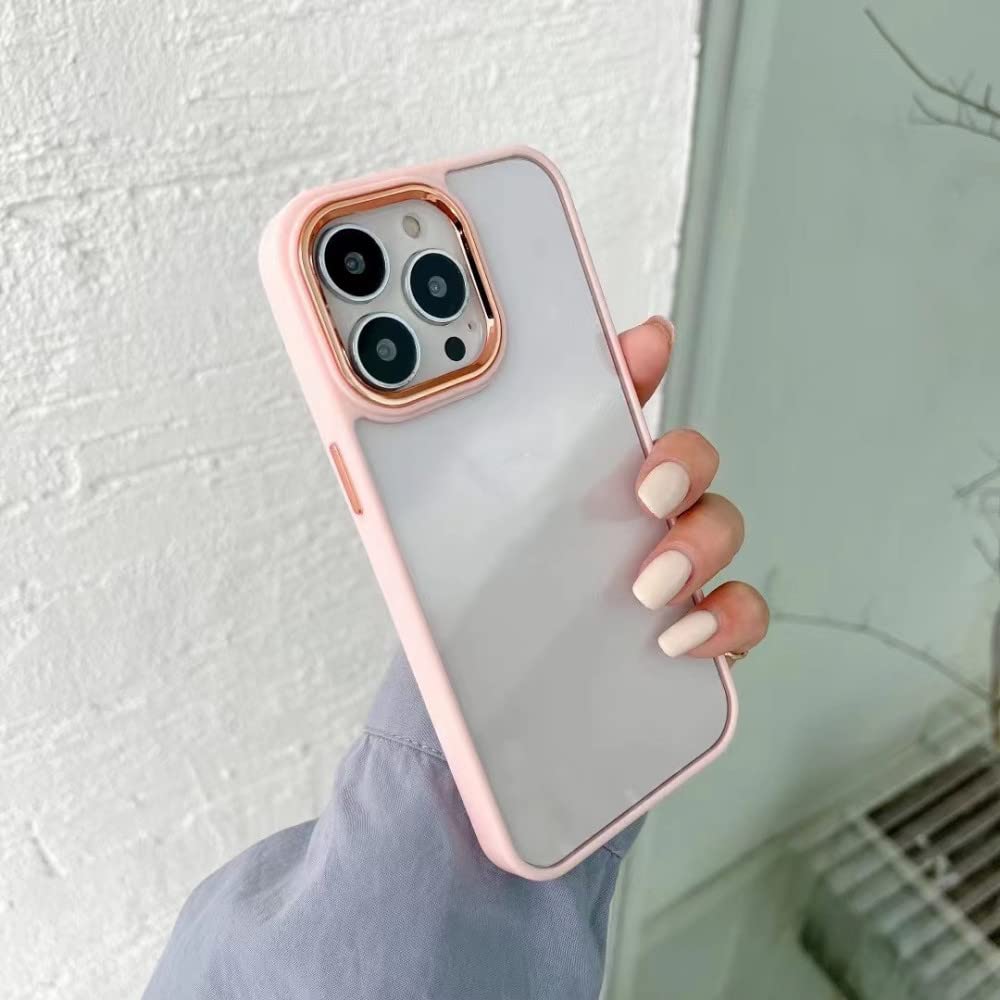Metal Buttons Solid Bumper Phone Case for iPhone 13 14 12 11